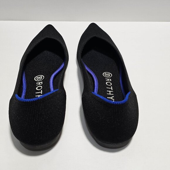Rothy's Black and Blue Flats - Picture 4 of 10